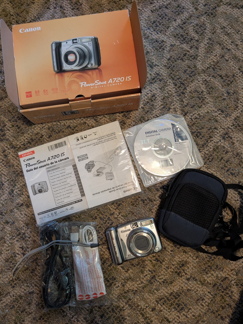 Canon PowerShot A720 IS Digital Camera - Silver